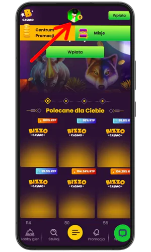 Konto osobiste Bizzo